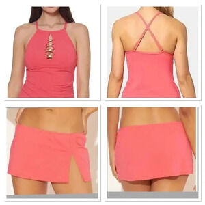 Bleu Rod Beattie Go for the Gold High Neck Swim